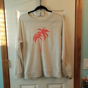 Old Navy Embroidered Palm Tree Sweatshirt